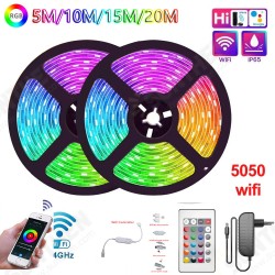 5M 5050LED Smart Graffiti APP Light Strip Set Wifi Music Light Strip 24-key Epoxy Waterproof Light Strip 5M 5050LED Smart Graffiti APP Light Strip Set Wifi Music Light Strip 24-key Epoxy Waterproof Light Strip