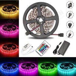 5M 60W SMD5050 Non-waterproof RGB LED Strip Light + WiFi Controller + Remote Control + Adapter DC12V Christmas Decorations Clearance Christmas Lights 5M 60W SMD5050 Non-waterproof RGB LED Strip Light + WiFi Controller + Remote Control + Adapter DC12V Christmas Decorations Clearance Christmas Lights