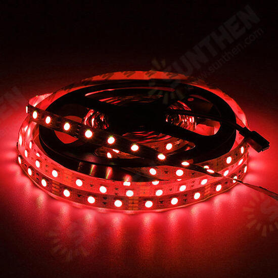 5M 60W SMD5050 Non-waterproof RGB LED Strip Light + WiFi Controller Works With Alexa DC12V