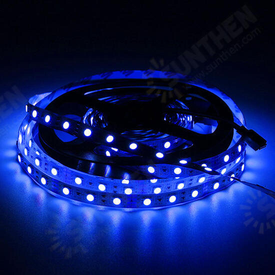 5M 60W SMD5050 Non-waterproof RGB LED Strip Light + WiFi Controller Works With Alexa DC12V