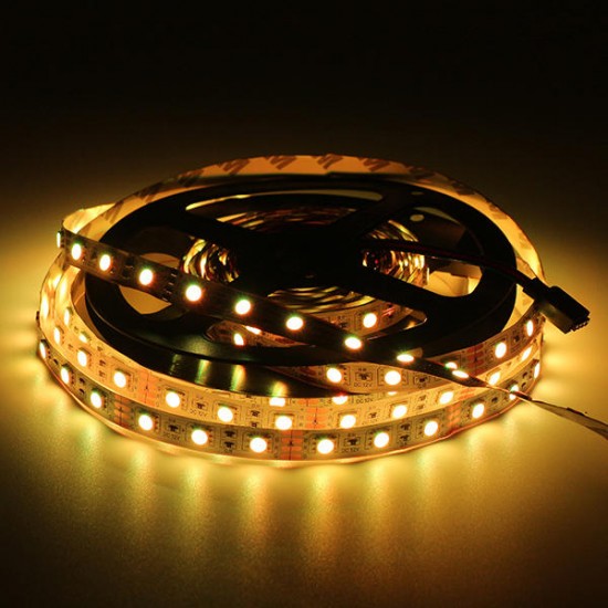 5M 60W SMD5050 Non-waterproof RGB LED Strip Light + WiFi Controller Works With Alexa DC12V