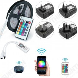 5M SMD2835 Alexa Smart Home WIFI Controller APP Control Non-waterproof RGB LED Strip Light DC12V Christmas Decorations Clearance Christmas Lights 5M SMD2835 Alexa Smart Home WIFI Controller APP Control Non-waterproof RGB LED Strip Light DC12V Christmas Decorations Clearance Christmas Lights