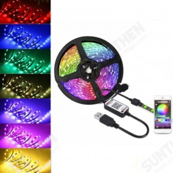 5V USB LED Strip Lights 5050 RGB Bluetooth APP Control Dimmable TV Back Lighting Smart Strips 5V USB LED Strip Lights 5050 RGB Bluetooth APP Control Dimmable TV Back Lighting Smart Strips