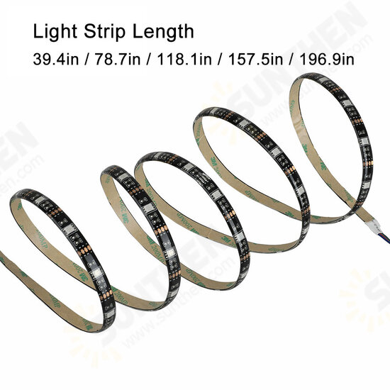 5V USB LED Strip Lights 5050 RGB Bluetooth APP Control Dimmable TV Back Lighting Smart Strips