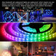 5V USB LED Strip Lights 5050 RGB Bluetooth APP Control Dimmable TV Back Lighting Smart Strips