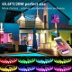 65.6FT 10/15/20M 5050 Smart LED Strip Light Non-waterproof RGB Rope Lamp Bluetooth Music Controller+Remote Control Christmas Decor Clearance Lights