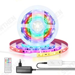 BW-LT31 5M/10M Built-in IC Smart Wi-Fi RGB Magic LED Strip Light+40Keys IR Remote Control for Alexa Google Assistant Christmas Decor Clearance Lights