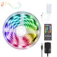 BW-LT34 5M WiFi RGB Music LED Strip Kit+EU/US Plug+40 keys IR Remote Control for Alexa Google Assistant Decorations Clearance Lights