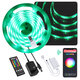 BW-LT34 5M WiFi RGB Music LED Strip Kit+EU/US Plug+40 keys IR Remote Control for Alexa Google Assistant Decorations Clearance Lights