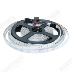 DC12V 5M SMD2835 24W Waterproof Alexa Smart Home WIFI Controller APP Control RGB LED Strip Light Christmas Decorations Clearance Christmas Lights