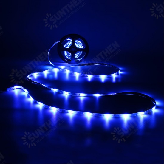 DC12V 5M SMD2835 24W Waterproof Alexa Smart Home WIFI Controller APP Control RGB LED Strip Light Christmas Decorations Clearance Christmas Lights