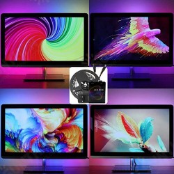 DC5V 2M/3M/4M/5M WS2812B 5050 RGB Dream Color USB APP LED Strip Light for Desktop PC Screen Christmas Decorations Clearance Christmas Lights DC5V 2M/3M/4M/5M WS2812B 5050 RGB Dream Color USB APP LED Strip Light for Desktop PC Screen Christmas Decorations Clearance Christmas Lights