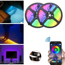DC5V Non-waterproof 0.5m 2m 3m 5m 5050 bluetooth APP Control RGB USB LED Strip Light KTV Hotel Home Decor Christmas Decorations Clearance Lights DC5V Non-waterproof 0.5m 2m 3m 5m 5050 bluetooth APP Control RGB USB LED Strip Light KTV Hotel Home Decor Christmas Decorations Clearance Lights