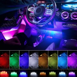 Full Car 8M RGB Ambient Fiber Optic Atmosphere Light Interior Light Wireless Full Car 8M RGB Ambient Fiber Optic Atmosphere Light Interior Light Wireless