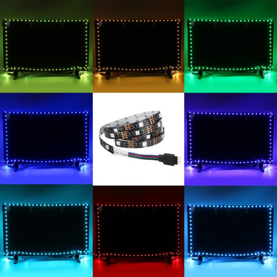 RGB LED Light Strip bluetooth APP+Remote+Voice Control Ceiling 5050 Background