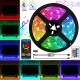 RGB LED Light Strip bluetooth APP+Remote+Voice Control Ceiling 5050 Background