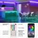 RGB Led Strip Lights 10m App-Controlled & Music Sync 5050 Flexible Color Changing 44 Keys IR Remote Party Bar DIY Decoration Christmas Lights