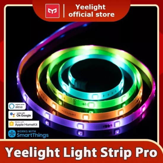 2M Smart Color LED Chameleon Light Strip Pro Ambient Strip Suitable for Apple HomeKit Alexa Google SmartThings Gaming Atmosphere Lighting EU Plug