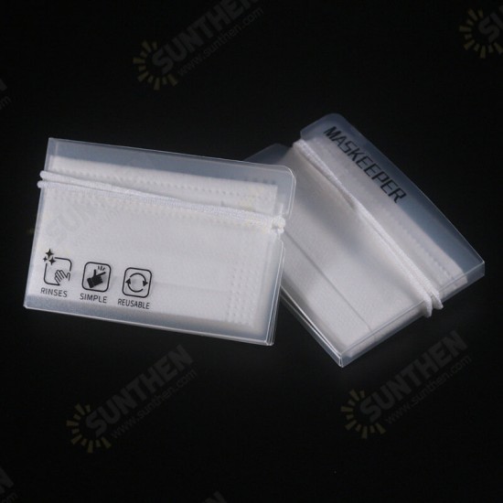 10Pcs Portable Foldable Disposable Face Mask Storage Folder Box Small Watch Box Container Case