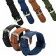 18/20/22/24mm Waterproof Watch Band Mens Army Military Nylon Canvas Wrist Bracelet Strap Replacement