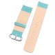 195x22mm Leather Wrist Bracelet Softness Comfortable Watch Band Strap for Fitbit Smart Watch