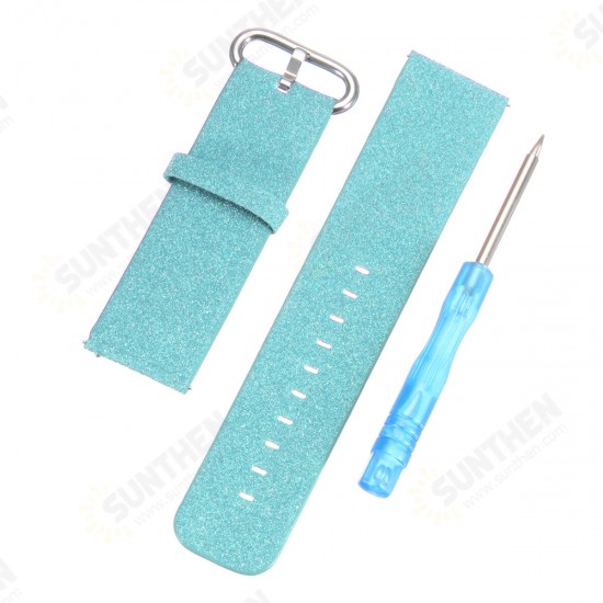 195x22mm Leather Wrist Bracelet Softness Comfortable Watch Band Strap for Fitbit Smart Watch 195x22mm Leather Wrist Bracelet Softness Comfortable Watch Band Strap for Fitbit Smart Watch