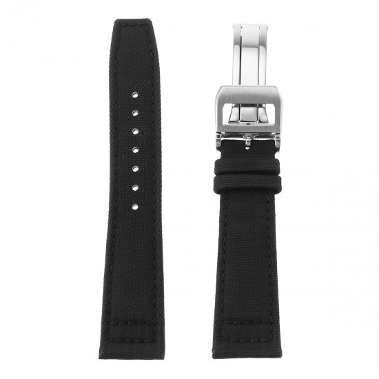 20mm 21mm 22mm Nylon Calf Leather Wristband Watch Band Smart Watch Strap Replacement