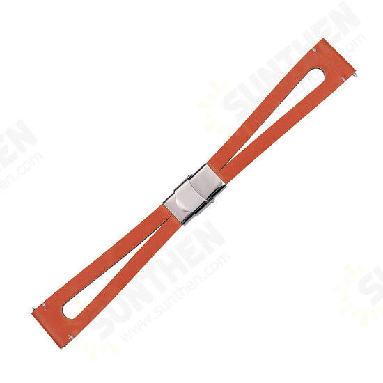 20mm DIY Leather Watch Band Watch Strap Replacement for Amazfit GTS Smart Watch