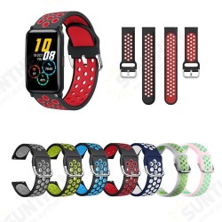 20mm Dual Color Stoma Soft Silicone Watch Strap Watch Band for HuHonor Watch ES/ BW-HL1/HL2/ LS02 20mm Dual Color Stoma Soft Silicone Watch Strap Watch Band for HuHonor Watch ES/ BW-HL1/HL2/ LS02