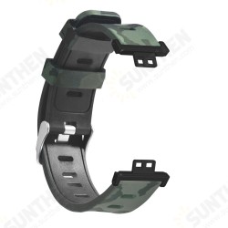 20mm Fashion Painted Silicone Watch Strap Metal Cap Watch Band for HUWatch FIT