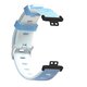 20mm Fashion Painted Silicone Watch Strap Metal Cap Watch Band for HUWatch FIT