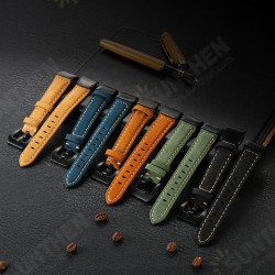 20mm Leather Watch Strap Quick Fit Watch Band Replacement for Garmin Fenix 5s Smart Watch