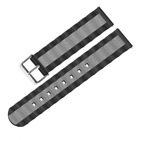 20mm Three-colour Waves Shape Watch Band Strap Replacement for Xiaomi AMAZFIT Bip Pace Youth Non-original