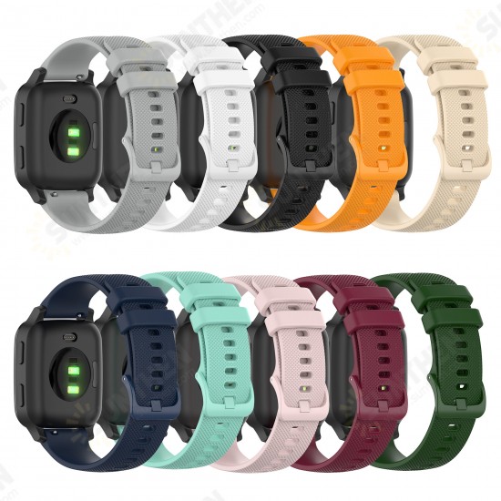 20mm Width Soft Silicone Watch Band Watch Strap Replacement for Garmin Venu SQ BW-HL1 HL2 LS02 GTS