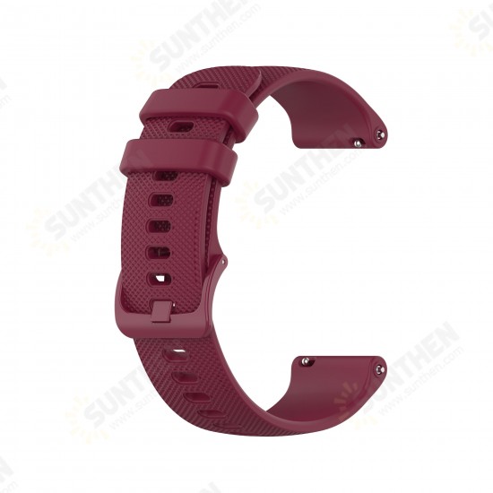 20mm Width Soft Silicone Watch Band Watch Strap Replacement for Garmin Venu SQ BW-HL1 HL2 LS02 GTS