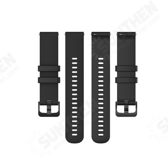 20mm Width Soft Silicone Watch Band Watch Strap Replacement for Garmin Venu SQ BW-HL1 HL2 LS02 GTS