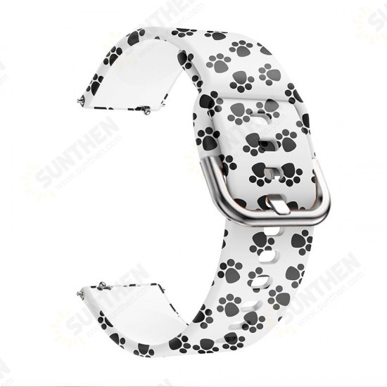 22mm Colorful Pattern Watch Band Watch Strap for Solar BW-HL3 BW-AT1