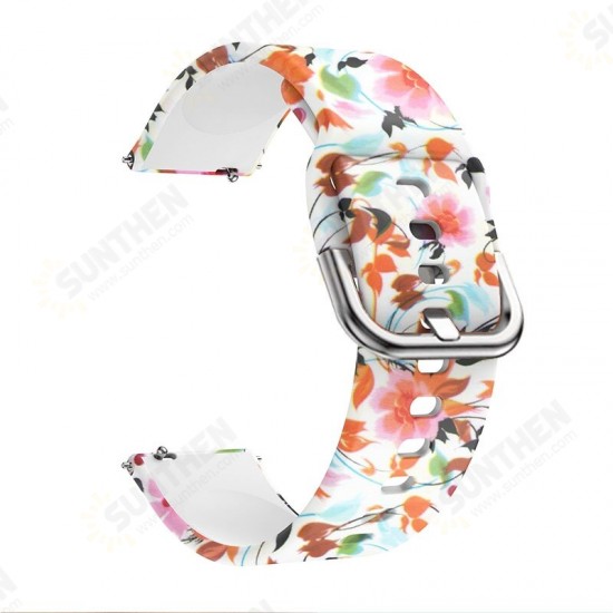 22mm Colorful Pattern Watch Band Watch Strap for Solar BW-HL3 BW-AT1