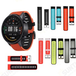 22mm Dual Color Silicone Sport Watch Strap Watch Band for Xiaomi Watch Color Non-original 22mm Dual Color Silicone Sport Watch Strap Watch Band for Xiaomi Watch Color Non-original
