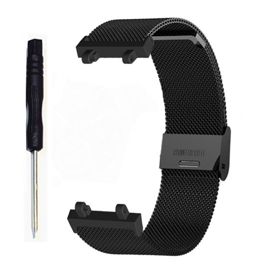 22mm Metal Mesh Belt Smart Watch Band Replacement Strap for Amazfit T-Rex 2