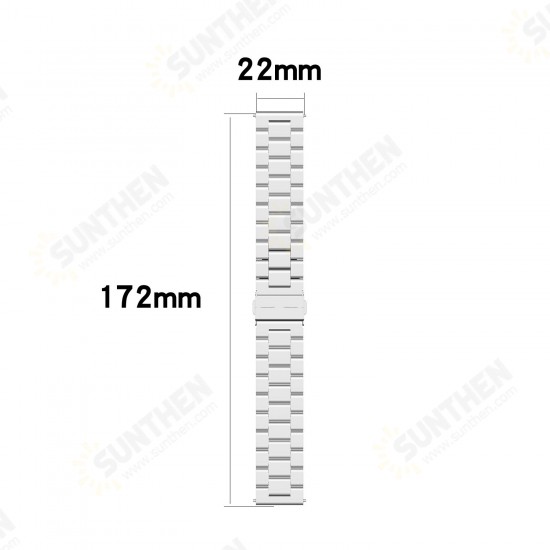 22mm Metal Stainless Steel Smart Watch Band Replacement Strap for Xiaomi Watch S1 / S1 Active / Color 2