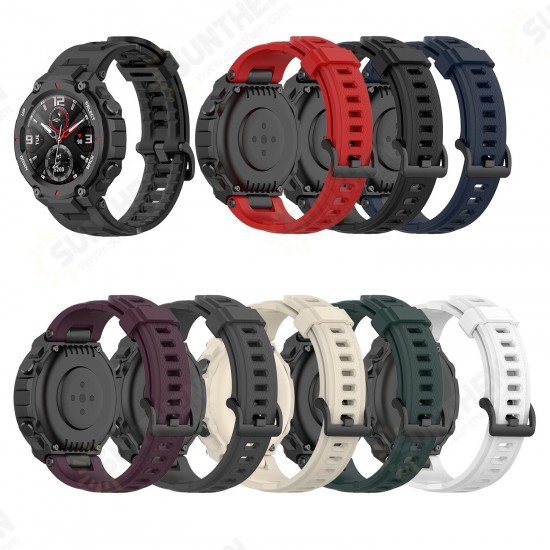 22mm Soft Silicone Watch Band Watch Strap Replacement for Amazfit T-Rex / Ares