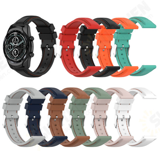 22mm Soft Silicone Watch Strap Band Replacement Sport Bracelet Watchband For Ticwatch Pro3/LTE Solar LS05 BW-HL3 AT1