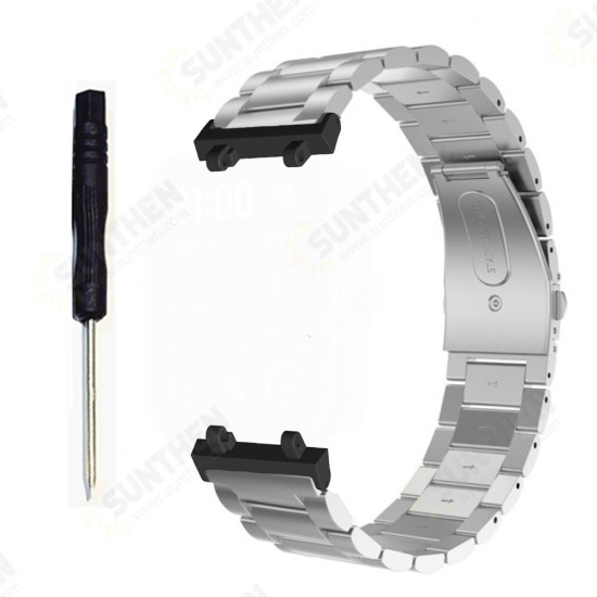 22mm Stainless Steel Smart Watch Band Replacement Strap for Amazfit T-Rex 2 22mm Stainless Steel Smart Watch Band Replacement Strap for Amazfit T-Rex 2