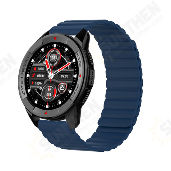 22mm Universal Silicone Magnetic Smart Watch Band Replacement Strap for Xiaomi Watch S1 / S1 Active / Color 2