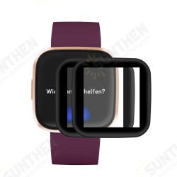 2pcs 3D Curved PC Soft Edge+PMMA Full Screen Coverage HD Watch Screen Protector for Fitbit Versa 2 2pcs 3D Curved PC Soft Edge+PMMA Full Screen Coverage HD Watch Screen Protector for Fitbit Versa 2