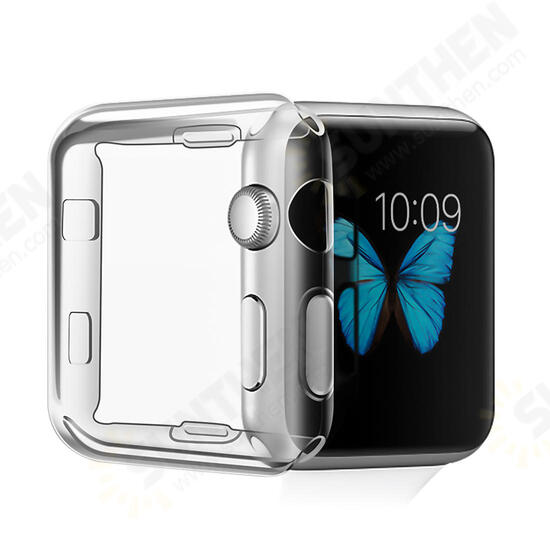 38/42mm Clear TPU Front Case Cover Screen Protector for Apple Watch Series 2/3 38/42mm Clear TPU Front Case Cover Screen Protector for Apple Watch Series 2/3