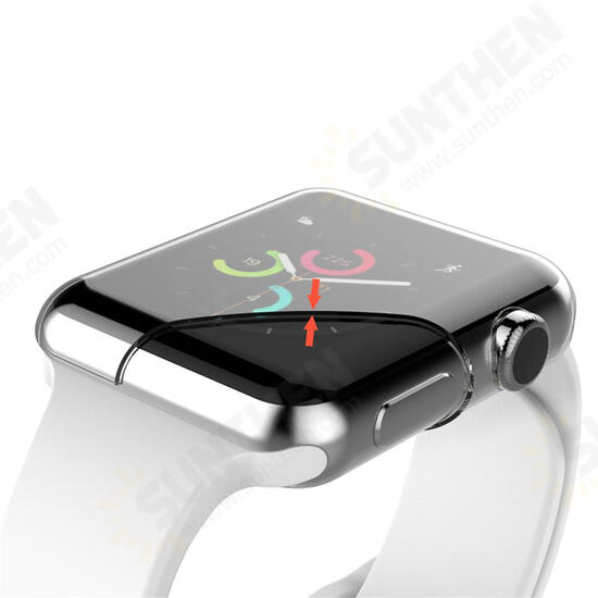38/42mm Thin Clear Front Case Cover Screen Protector for iWatch Series 3