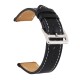 18/20/22/24mm Width Casual Pure First-Layer Genuine Leather Watch Band Strap Replacement for Samsung Gear S3
