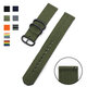 18/20/22/24mm Width Comfortable Anti-scratch Canvas Nylon Woven Watch Band Strap Replacement for Samsung Gear S3 Huami Amazfit